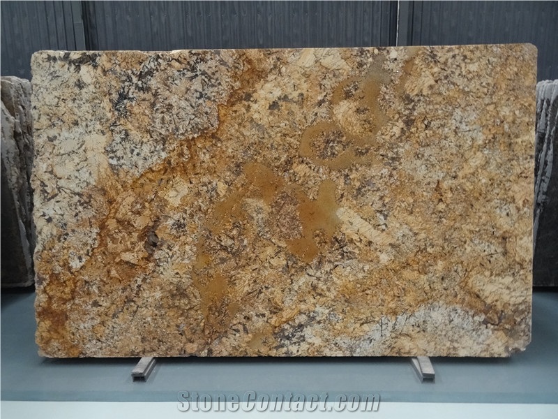 Lowest Price High Quality Brazil Polished Golden Chocolate/Golden Crema/Chocolate Giallo Granite Slabs & Tiles & Cut-To-Size for Flooring and Walling,Own Factory Sale for Project/Hotel/House
