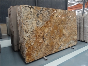 Lowest Price High Quality Brazil Polished Golden Chocolate/Golden Crema/Chocolate Giallo Granite Slabs & Tiles & Cut-To-Size for Flooring and Walling,Own Factory Sale for Project/Hotel/House
