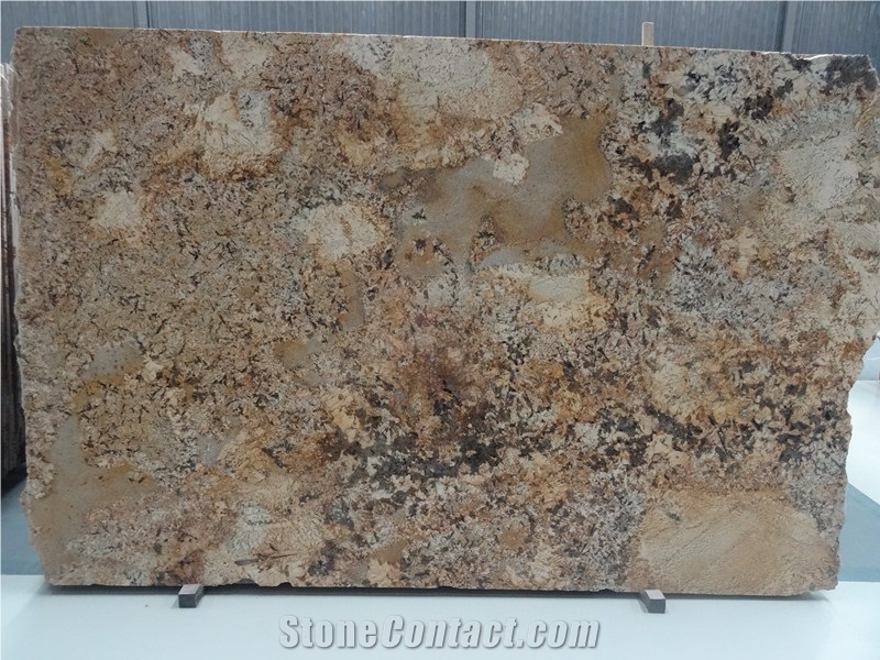 Lowest Price High Quality Brazil Polished Golden Chocolate/Golden Crema/Chocolate Giallo Granite Slabs & Tiles & Cut-To-Size for Flooring and Walling,Own Factory Sale for Project/Hotel/House