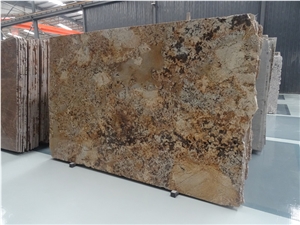Lowest Price High Quality Brazil Polished Golden Chocolate/Golden Crema/Chocolate Giallo Granite Slabs & Tiles & Cut-To-Size for Flooring and Walling,Own Factory Sale for Project/Hotel/House