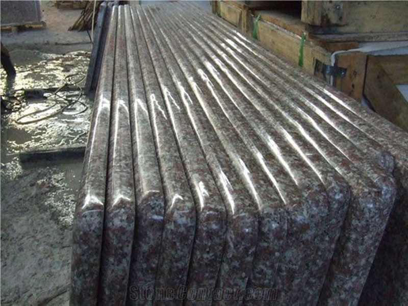 Own Factory Direct Sale Cheapest Price High Quality Chinese G687/Peach Red/Peach Blossom/Peach Purse Granite Kitchen Countertops/Bench Tops/Bar Top/Worktops/Island Tops/Desk Tops,Hot Sale