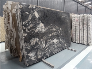 Own Factory Good Price Brazil Polished Cosmic Black,Cosmic Black Titanium,Titanium Mc Granite,Titanium Black,Cosmic Night,Granito Preto Cosmico Granite Slabs & Tiles & Cut-To-Size