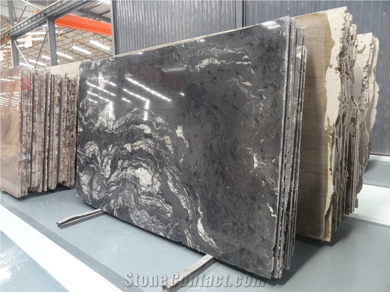 Own Factory Good Price Brazil Polished Cosmic Black,Cosmic Black Titanium,Titanium Mc Granite,Titanium Black,Cosmic Night,Granito Preto Cosmico Granite Slabs & Tiles & Cut-To-Size