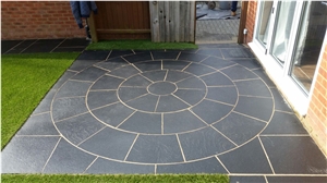 Kadappa Black, Lime Black Limestone Pavers