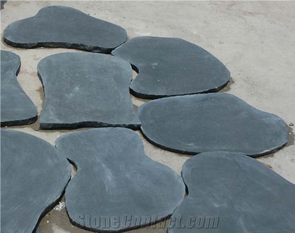 Kadappa Black, Lime Black Limestone Pavers
