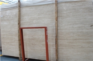 Cream Travertine Marble Slab