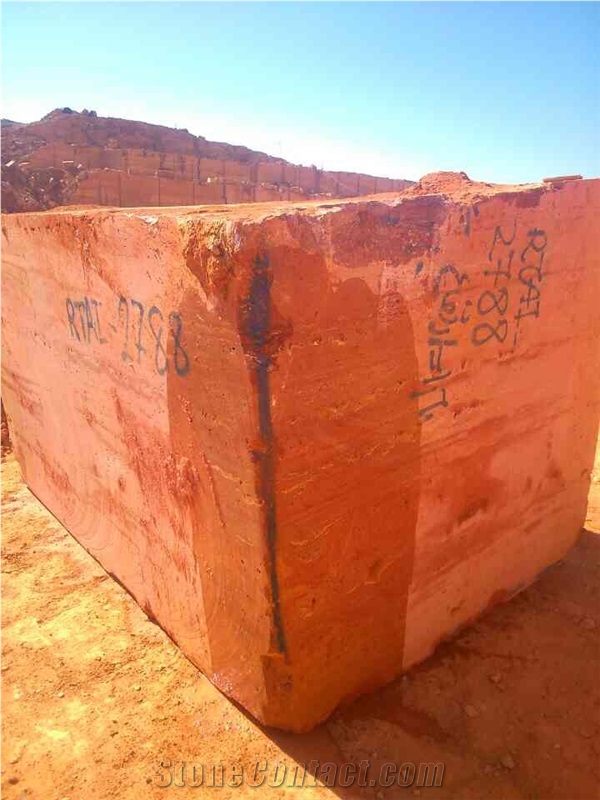 Red Travertine Bloks, Iran Red Travertine Block