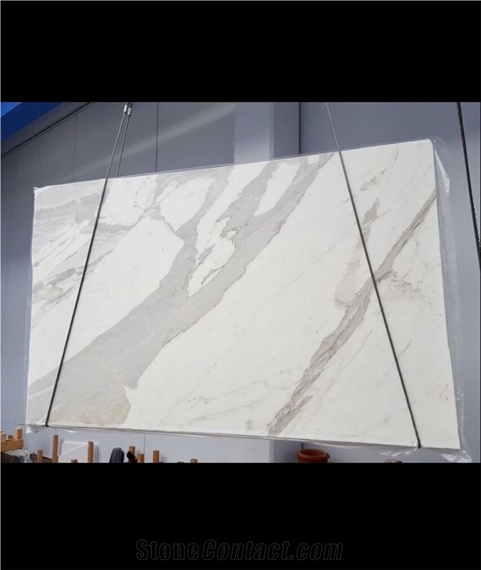 Statuario - Calacatta - Bardiglio, Italy White Marble Block