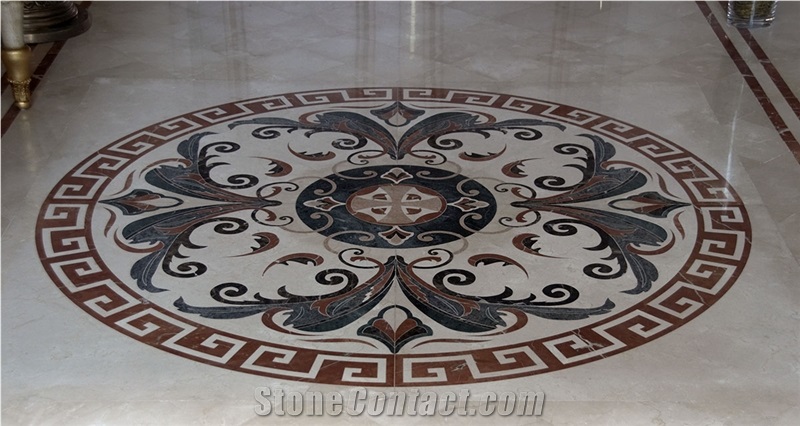 Marble Mosaic Floor Medallion