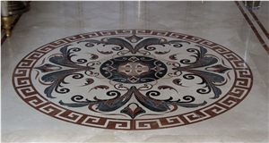 Marble Mosaic Floor Medallion
