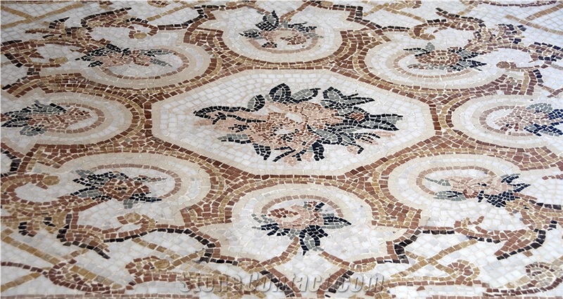 Marble Mosaic Floor Medallion
