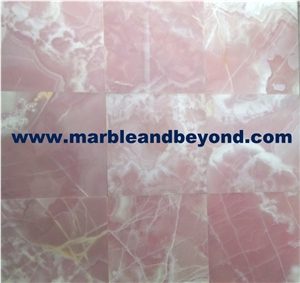 Pink Onyx Tiles & Slabs, Floor Tiles, Wall Tiles