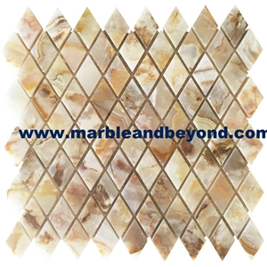 White Gold Onyx Mosaic Tiles, Pakistan White Gold Onyx Mosaic Tiles, White Gold Onyx Mosaic Tiles, Pakistan White Gold Onyx Mosaic Tiles,