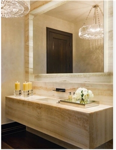 Honey Crema Onyx Bathroom Countertop