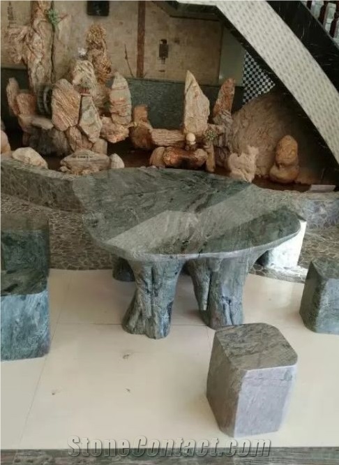 Natural Jadeite Stone Tables for Indoor or Outdoor,Coffee Garden Computer Tables