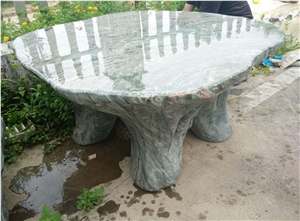Natural Jadeite Stone Tables for Indoor or Outdoor,Coffee Garden Computer Tables