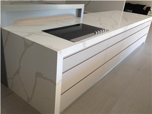 A Quality Manufacturer Bianco Calacatta Marble Look White Quartz Stone Kitchen Islands Top,Engineered Stone Silestone Kitchen Backsplash Wall Covering Customized Work Top,Countertop A Quality Manufacturer Bianco Calacatta Marble Look White Quartz Stone Kitchen Islands Top,Engineered Stone Silestone Kitchen Backsplash Wall Covering Customized Work Top,Countertop