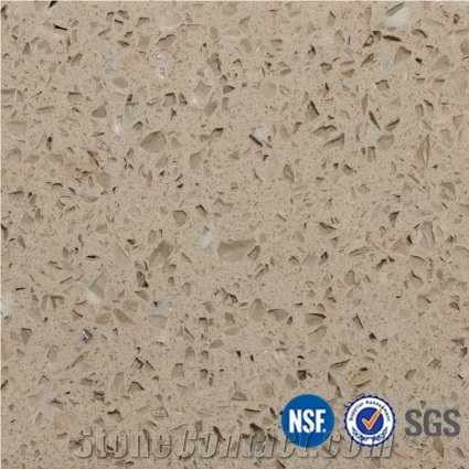 Manufacturer -Beige Quartz Stone Cream Color Tiles Slabs Solid Surface Engineered Stone Walling Flooring-B01