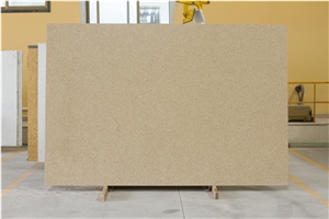 Manufacturer- Cream Crystal Beige Quartz Stone Tiles Slabs with Pink Spot China Silestone Engineered Stone Solid Surface Walling & Flooring / Kitchen,Bathroom Design-B02