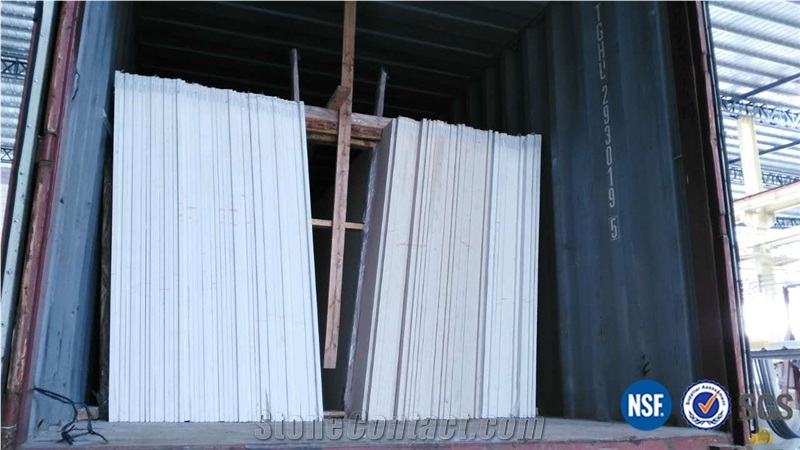 Preferred O.E.M Manufacturer Pure White Crystal Quartz Stone Tiles Slabs/ Solid Surface Engineered Artificial Stone Tiles for Kitchen Bathroom Design / Wall & Floor Cladding-A02