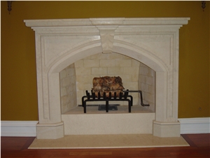 Stone Fireplace, China Black Granite Fireplace