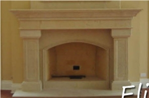 Stone Fireplace, China Black Granite Fireplace