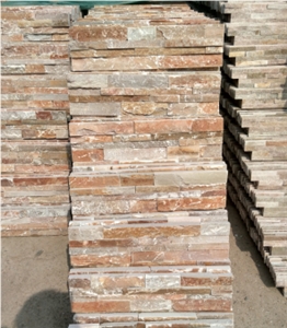 Gold Yellow Slate Culture Stone Wall Cladding