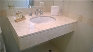 Fiorito Travertine Honed Polished Bathroom Top