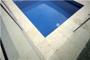 White Coral Stone Leisure Pool Pavers, Pool Deck Coping