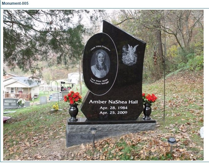 American Black Granite Monument