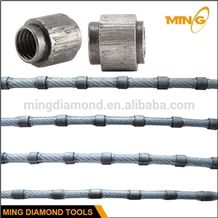 Diamond Wire Saw for Stone Cutting with 6.4mm 7.3mm Diamond Wire Saw Beads