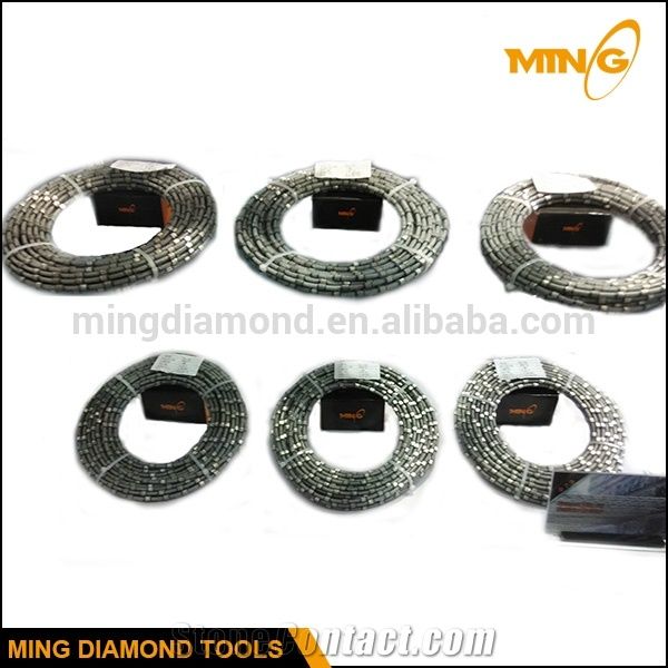 Diamond Wire Saw for Stone Cutting with 6.4mm 7.3mm Diamond Wire Saw Beads