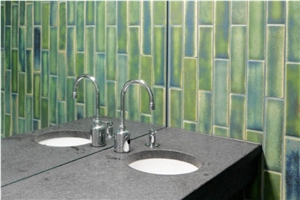 Olympic Black Granite Brushed Ciommercial Vanity Top
