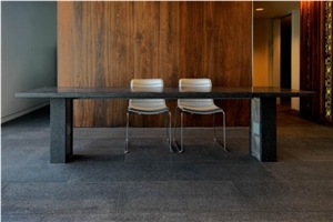 Olympic Black Granite Table, Terrace Pavement, Therlal Finish