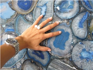Agatha Blue Semiprecious Stone