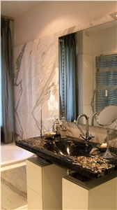 Nero Portoro Custom Bath Top