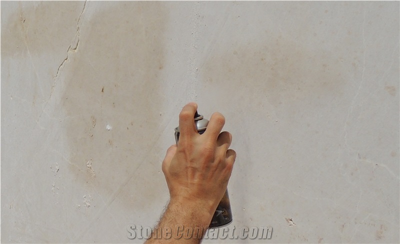 Cream Pearl Marble Block