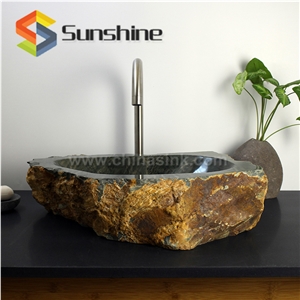 Natural River Rock Royal Cobble Sinks & Basins