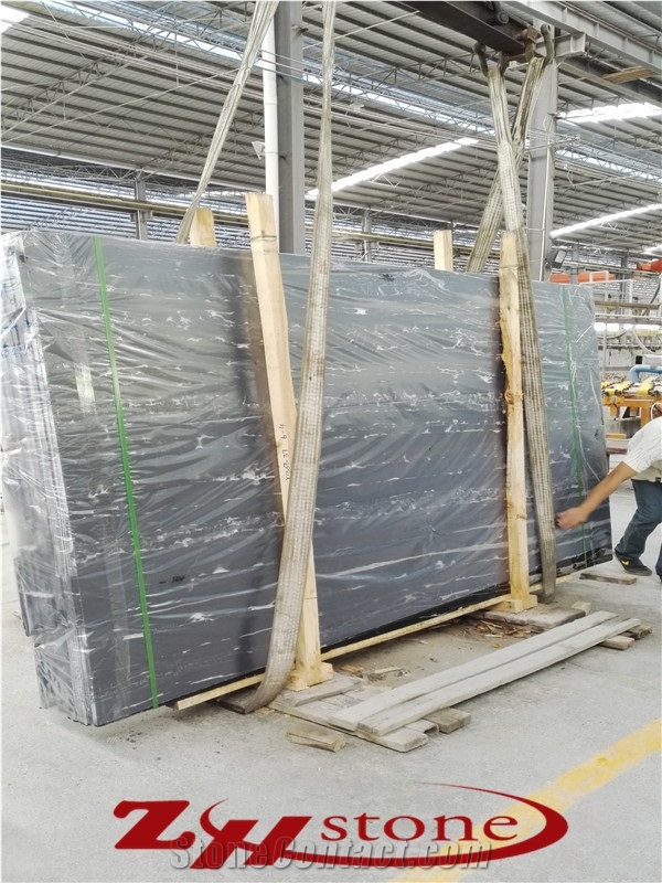 China Nero Portoro,Silver White Dragon Marble Prefab Kitchen Countertops, Bar Tops, Island Tops