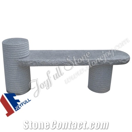 Garden Simple Bench, Grey Granite Bench, G654 Grey Granite Outdoor Benches
