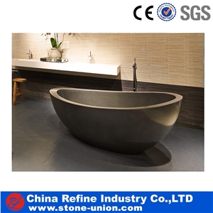 Black Solid Stone Bath Tubs,Sandstone Bathtubs