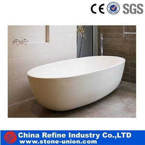 China Pure White Sandstone Bathtubs,China White Sandstone Bath Tub
