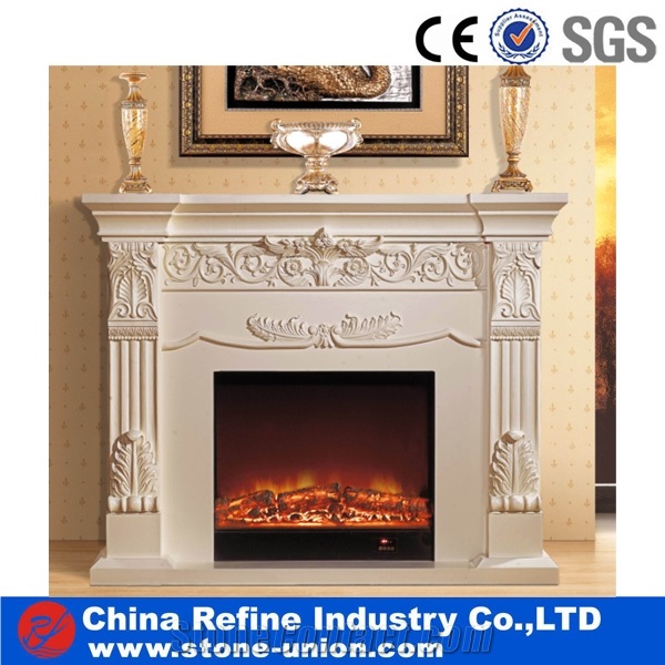 Classical Wooden Fireplace Mantel/Fireplace Surrounds