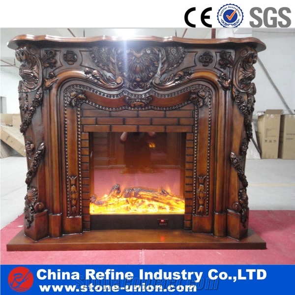 Classical Wooden Fireplace Mantel/Fireplace Surrounds