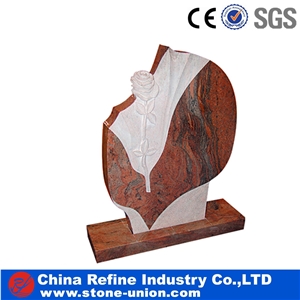 Red Granite Monuments, Jewish Style Tombstones,Western Style Tombstones