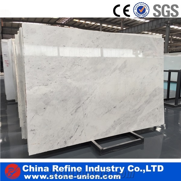 Venus White Marble Slab &Tiles ,Bianco Venus Greek White Marble with Grey Vein Tiles