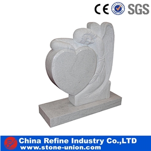 White Granite Carving Headstones,Cemetery Engraved Tombstones,Western Style Single Monuments,White Stone Memorial Gravestones,Custom Tombstone Monument Design
