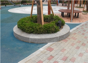 Pocheon Stone Curved Boundary Stone, Straight Line Boundary Stone