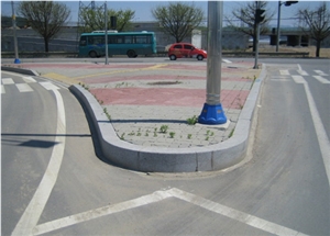 Pocheon Stone Curved Boundary Stone, Straight Line Boundary Stone