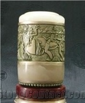 Chinese Tranditional Selenite Sculpturing